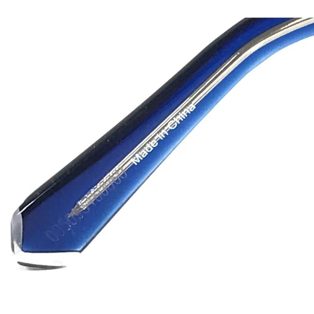 Guess Eyeglasses Frames GU50095 091 Blue Rectangle Half Rim 55-17-145